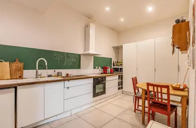 Cuisine ou kitchenette dans l'établissement Loft ViaRhôna, Grand loft en Centre-Ville