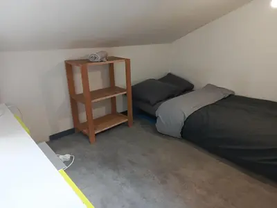 Un ou plusieurs lits dans un hébergement de l'établissement Loft ViaRhôna, Grand loft en Centre-Ville