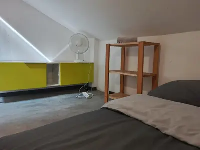 Un ou plusieurs lits dans un hébergement de l'établissement Loft ViaRhôna, Grand loft en Centre-Ville