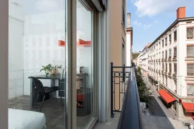 Balcon ou terrasse dans l'établissement Résilodge Lyon 2