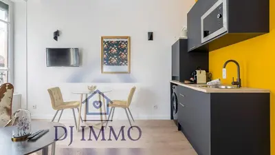 Cuisine ou kitchenette dans l'établissement Appartements Lyon 3