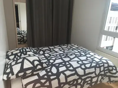 Un ou plusieurs lits dans un hébergement de l'établissement Appartement cosy