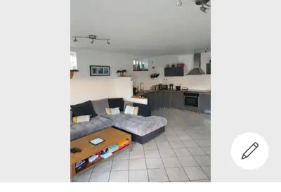 Cuisine ou kitchenette dans l'établissement Chambre souriante