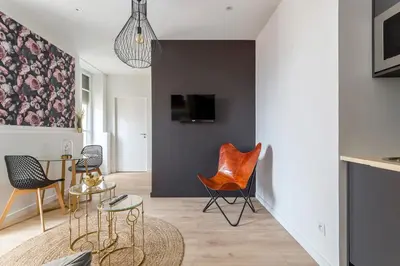 Télévision ou salle de divertissement dans l'établissement Très beau studio - Lyon 3