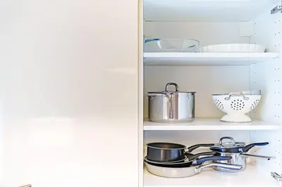 Cuisine ou kitchenette dans l'établissement Le petit Delore - Studio 2 personnes - Lyon 8