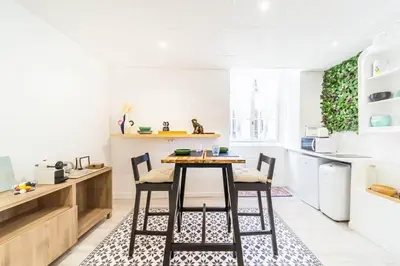 Cuisine ou kitchenette dans l'établissement Saint-Nizier Accommodation for two people near Cordeliers