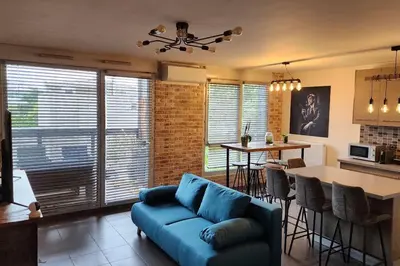 Coin salon dans l'établissement Appartement Voie Lactée Lyon
