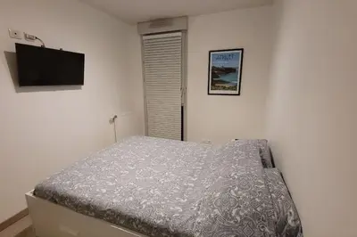 Un ou plusieurs lits dans un hébergement de l'établissement Appartement Voie Lactée Lyon