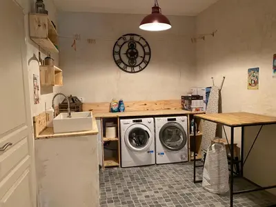 Plan de l'établissement Maison sur cour et véranda