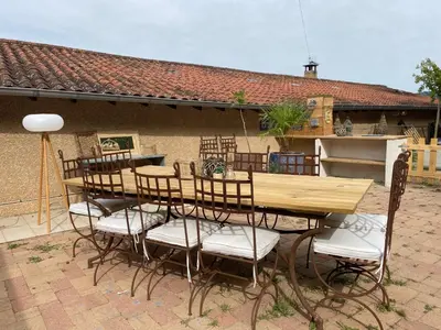 Terrasse ou espace extérieur de l'établissement Maison sur cour et véranda