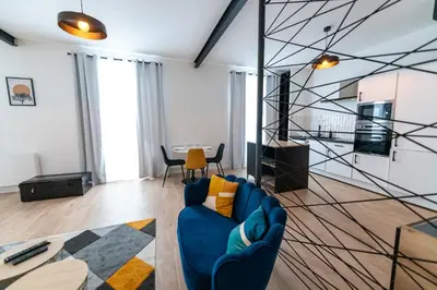 Coin salon dans l'établissement KASA ARTY - Tout équipé - Agréable et confortable