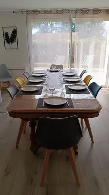 Plan de l'établissement Gîte des Gones Maison 3 étoiles 10 personnes Jardin Lyon Eurexpo