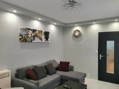 Coin salon dans l'établissement Appartement meublés à Villeurbanne Lyon