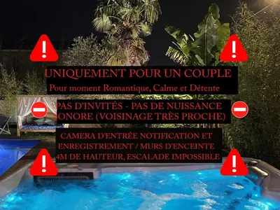Piscine de l'établissement Unique! jacuzzi privé 35°C + cinéma Villa entière ou située à proximité