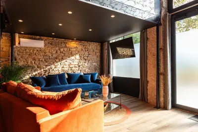Coin salon dans l'établissement SmartStay Bird Family - Lyon