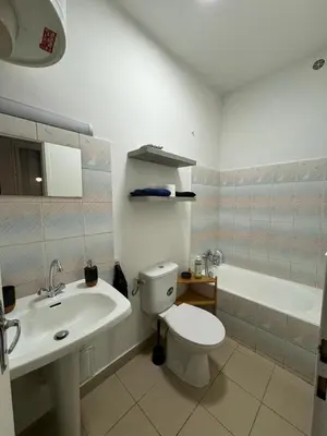 Salle de bains dans l'établissement Le Zéphyr
