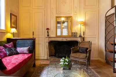 Coin salon dans l'établissement DIFY Tour Rose