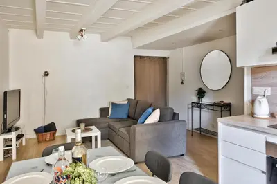 Coin salon dans l'établissement Appartements centre ville Villefranche-Sur-Saone