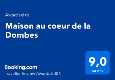 Certificat, récompense, panneau ou autre document affiché dans l'établissement Maison au coeur de la Dombes