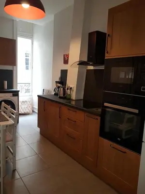 Cuisine ou kitchenette dans l'établissement Le Couvent Saint Vincent