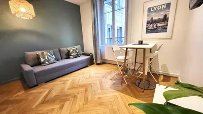 Coin salon dans l'établissement Escale 2 - Part Dieu