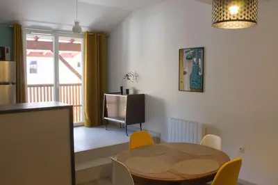 Coin salon dans l'établissement Gîte - Quartier ancien