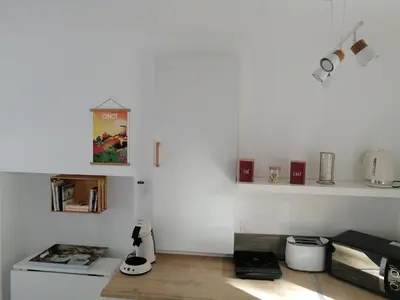 Cuisine ou kitchenette dans l'établissement L'Embellie un gîte tout confort et cocooning