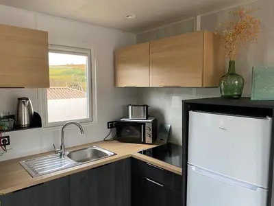 Cuisine ou kitchenette dans l'établissement Le Bouchon de Liège