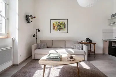 Coin salon dans l'établissement T2 Cocooning au coeur de Vienne