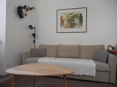 Coin salon dans l'établissement T2 Cocooning au coeur de Vienne