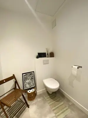 Salle de bains dans l'établissement Le nuage des balmes