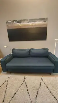 Coin salon dans l'établissement Joli studio dans maison de maître