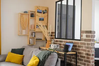 Coin salon dans l'établissement Résidence Caladoise - Rue Centrale