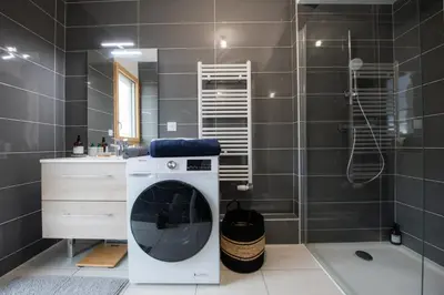 Salle de bains dans l'établissement Le Cosmo - Premium apartment w/ terrace- Part Dieu