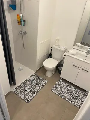 Salle de bains dans l'établissement Studio Proche LDLC ARENA OL