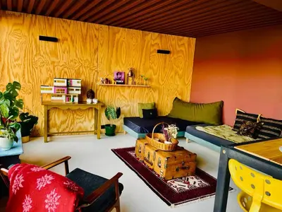 Coin salon dans l'établissement Magnifique studio indépendant
