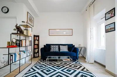 Coin salon dans l'établissement All in Lyon | Séjour calme dans un quartier vivant