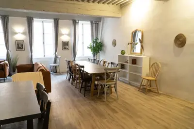 Coin salon dans l'établissement Maison COLODGE - TREVOUX