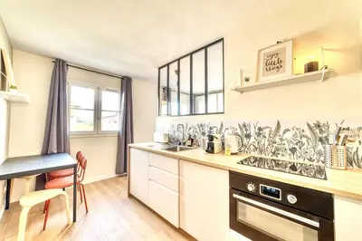 Cuisine ou kitchenette dans l'établissement Le Verde - Ravissant appartement cosy