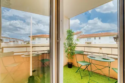 Balcon ou terrasse dans l'établissement Le Verde - Ravissant appartement cosy