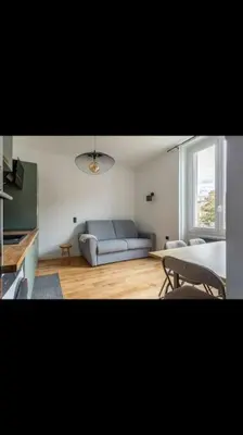 Cuisine ou kitchenette dans l'établissement Appartement totalement rénové 4 couchage proche Lyon