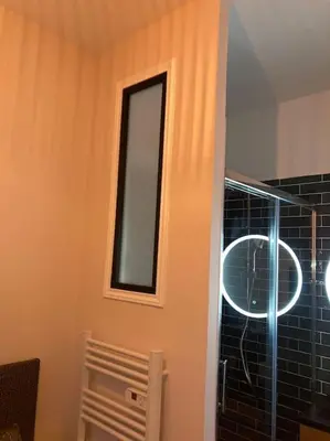 Salle de bains dans l'établissement Appartement totalement rénové 4 couchage proche Lyon