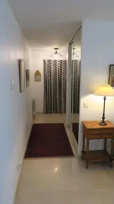 Un ou plusieurs lits dans un hébergement de l'établissement Appartement confortable calme avec terrasse proche métro - accueil personnel