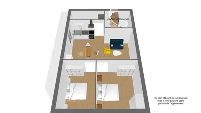 Plan de l'établissement Appartement climatisé 2 chambres