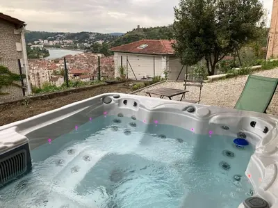 Plan de l'établissement Jacuzzi avec vue exceptionnelle