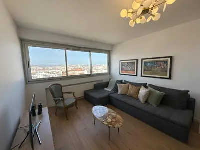 Coin salon dans l'établissement Le Panoramic