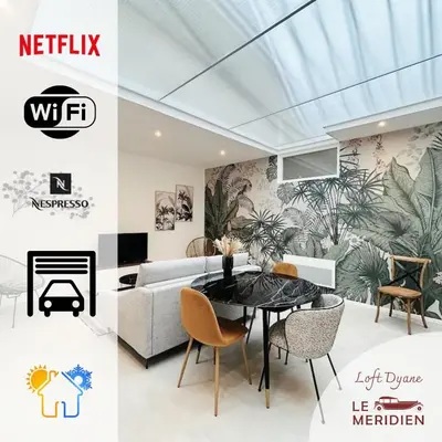 Plan de l'établissement Loft DYANE - Le Méridien #Parking #Lave-linge #Clim #Netflix