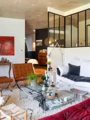 Coin salon dans l'établissement Togo - Stunning contemporary architect's house