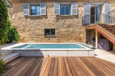 Piscine de l'établissement La Mignonne - Village house with swimming pool ou située à proximité