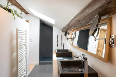 Cuisine ou kitchenette dans l'établissement Le Duplex - Amazing flat overlooking the rooftops of Lyon